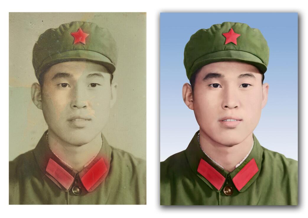 龙湾镇破损照片修复-18